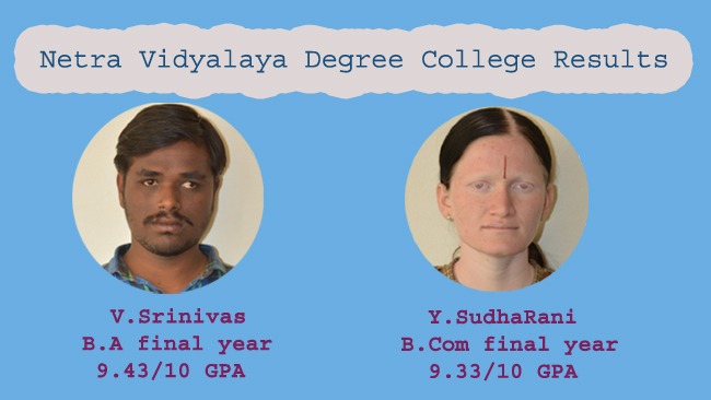 100 Success in Netra Vidyalaya Degree College