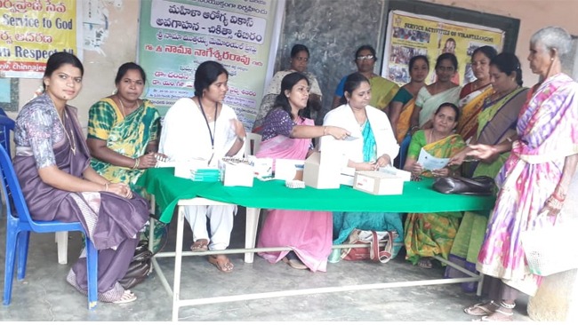 Mahila Arogya Vikas Conducted a Medical Camp at Kharepally ,Khammm