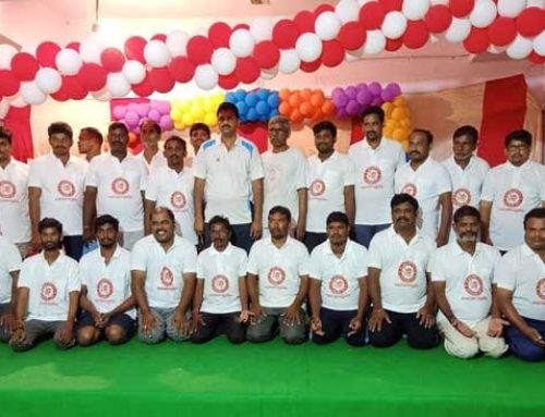 Yoga training camp for Auto Drivers