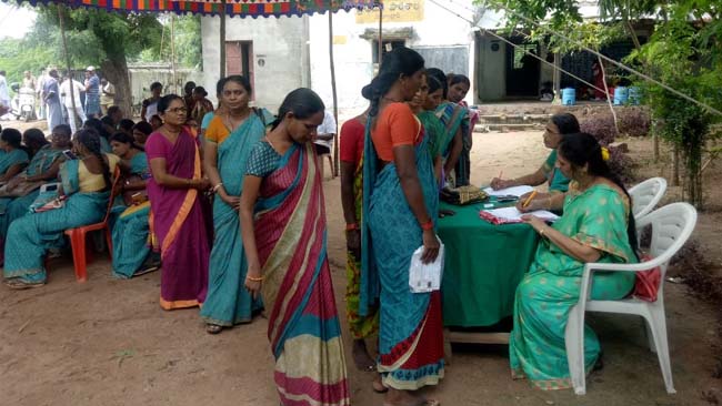 Mahila arogya Vikas conducted Medical Camp at Narsingapur Manchiryala