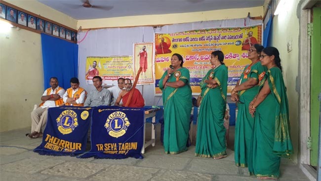 Mahilaarogya Vikas conducted a Medical Camp at Thorrur Mahabubbad
