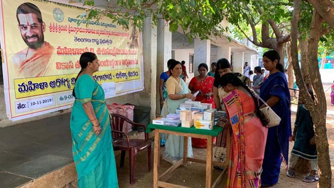 Mahilaarogya Vikas conducted Medical Camp at Mahabubnagar Munagala