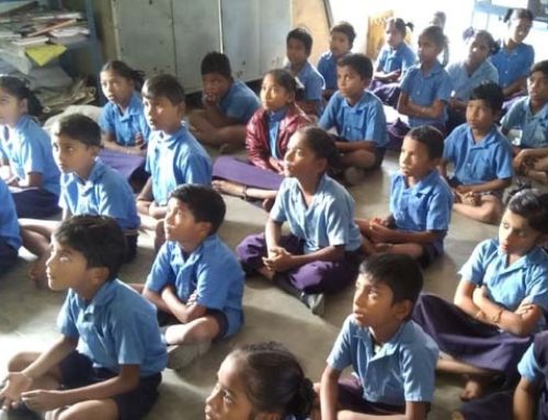 Prajna class at salur municipal primary school