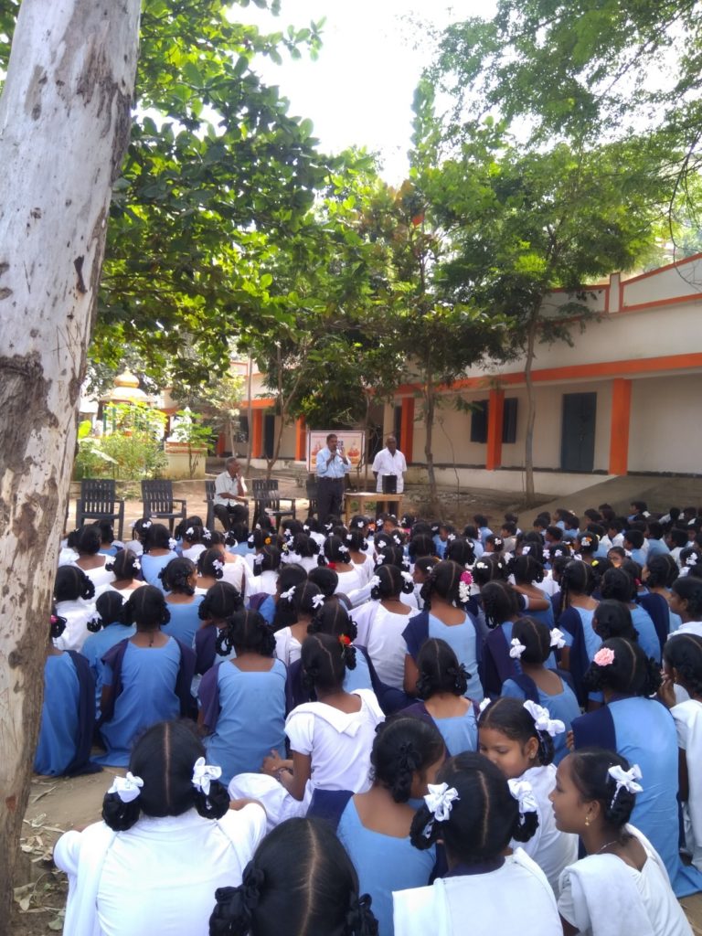 Prajna program at Ramabhadrapuram govt high school.