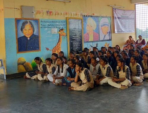 Prajna reaches Govt schools and college students