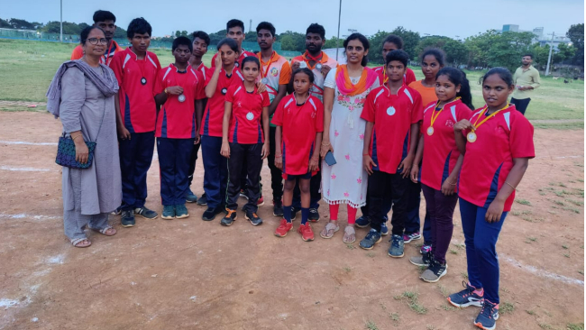 Nethra students won gold medals @ Kakinada