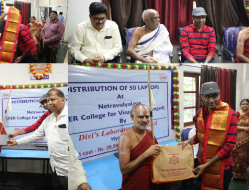 CSR Manager of Divis laboratories Visited Netra Vidyalaya