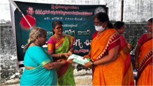 MAV provided Bio Degradable Sanitary Pads to Gampalagudem Village and created health awareness among them.