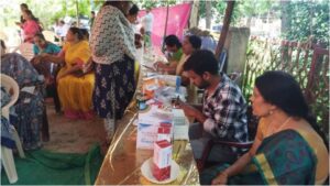 health awareness camp in Srinagar Colony.