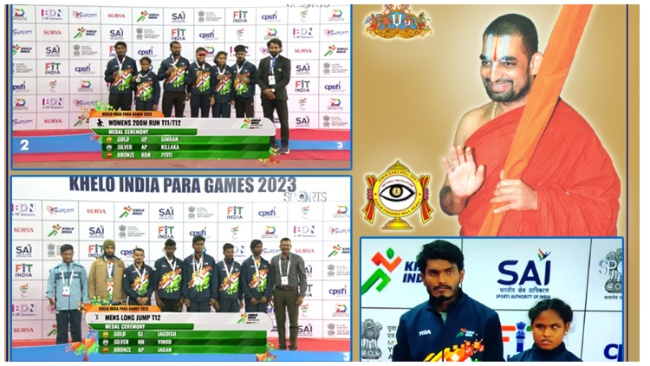 Netra Vidyalaya students secured four medals at the Khelo India Para Games 2023