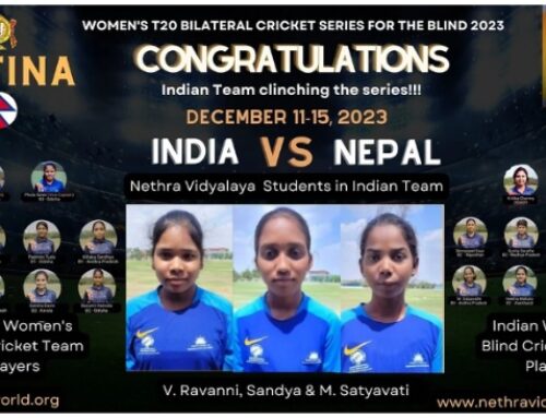 Indian Women’s Blind Cricket Team Clinching T-20 Series against Nepal
