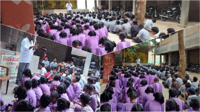 Salur Vikasa Tarangini Hosts Prajna Program at Municipal High school0