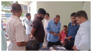 Free sugar and HbA1c diagnostic tests were conducted under the auspices of Vikas Tarangini 125, Peddapalli.