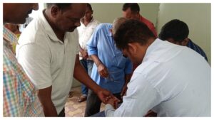 Free sugar and HbA1c diagnostic tests were conducted under the auspices of Vikas Tarangini