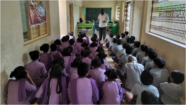 Prajna Program conducted at Mirtivalasa School by Salur VT2