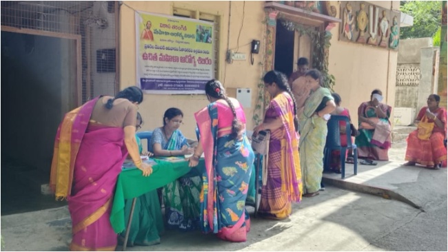 MAHILA Arogya Vikas Central Team conducted regular monthly health awarenes camp