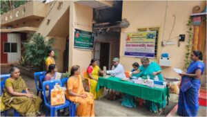 Mahila Arogya vikas central team conducted a health awareness and Preventive screening medical camp organised at JET