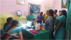 Mahila Arogya vikas central team conducted a health awareness and Preventive screening medical camp organised at JET Seethanagarm