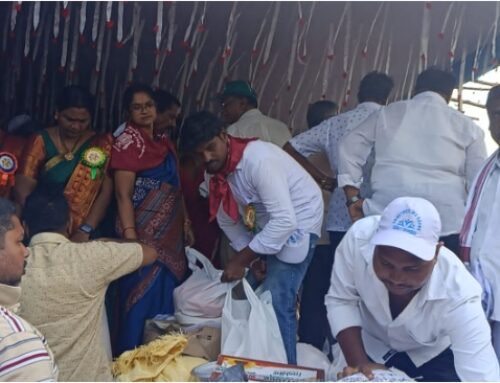 Flood relief activities in kothagudem