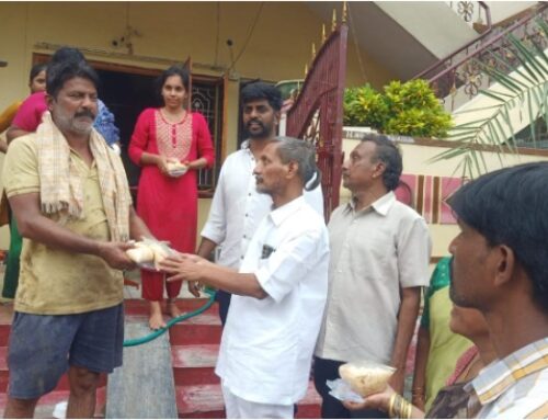 Flood relief activities in KHAMMAM