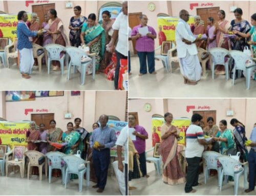 Khammam VT Team Distributes Aid to Flood-Affected Families