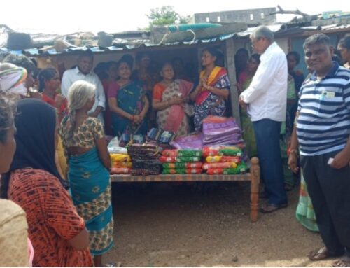Khammam Vikasa Tarangini  distributed Clothes  & Groceries
