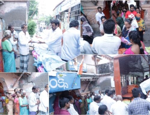 JET & VT Team Distributed Clothes Vijayawada flood Victims.