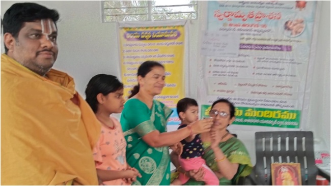 Swarnamrutha Prasana at Karimnagar..