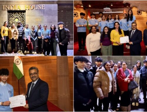 VTSUK team along with youth volunteers were commended by the High Commission of India