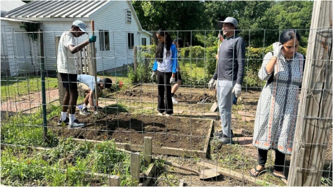 VT Seva Volunteers Bloom with Purpose at Jeeyar Ashram Garden Project.{06 07 2025}…. VT Seva Volunteers Bloom with Purpose at Jeeyar Ashram Garden Project.{06 07 2025}....