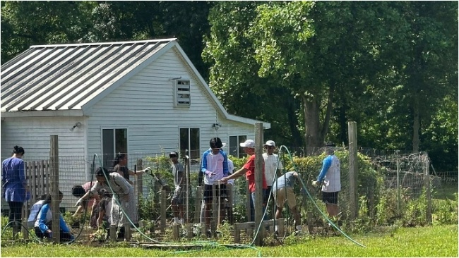 VT Seva Volunteers Bloom with Purpose at Jeeyar Ashram Garden Project.{06 07 2025} VT Seva Volunteers Bloom with Purpose at Jeeyar Ashram Garden Project.{06 07 2025}