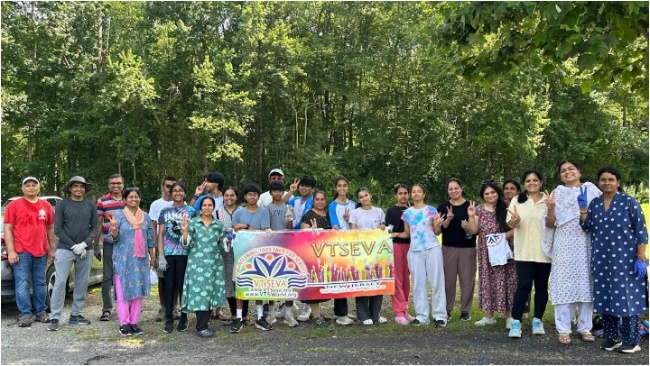 VT Seva Volunteers Bloom with Purpose at Jeeyar Ashram Garden Project.{06 07 2025},.