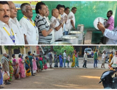 Alpaahaaram & Anna Prasadam Distribution at Karimnagar Government Hospital