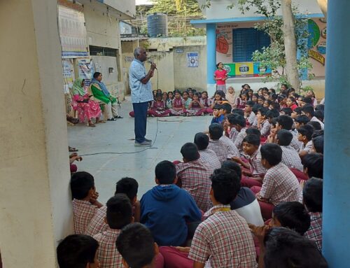 Courses on Guru Bhakti were conducted as part of the Prajna program at Manikonda High School, Hyderabad