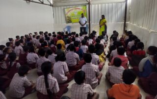 Today, the Prajna program was conducted at GPS Indira Nagar Primary School