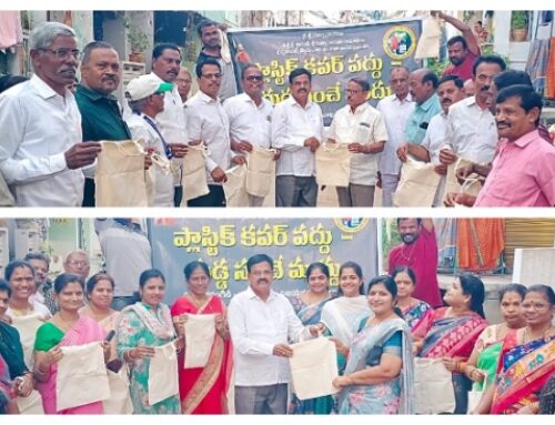 VT Rajam Leads Anti-Plastic Awareness Drive