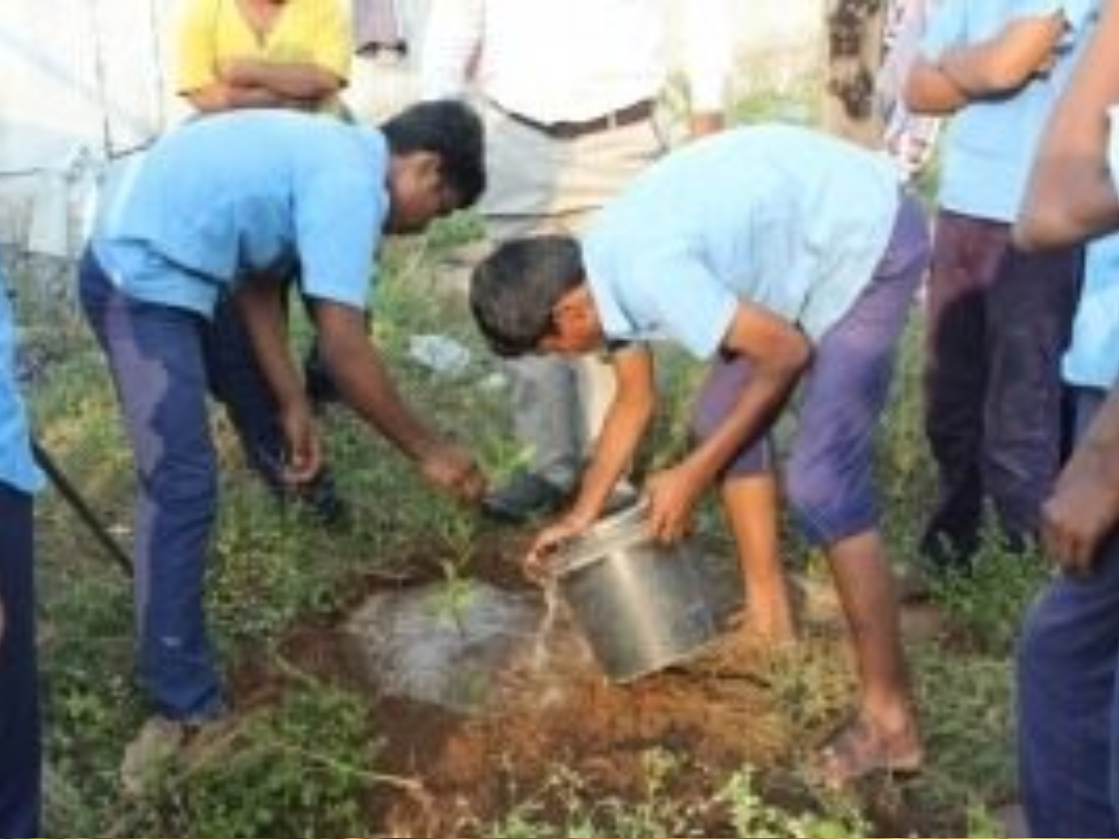 HH Jeeyar swamiji planting in Environment Protection activites