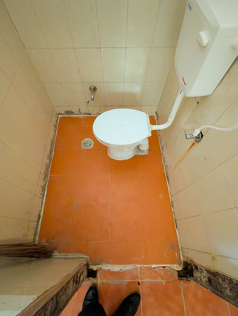 Renovated hospital washroom - western toilet