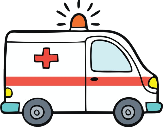 Food, ambulance and toilet renovation icons
