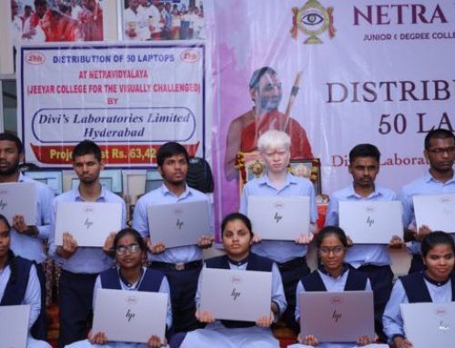 Divis Donation of 50 Laptops to Nethra Vidyalaya